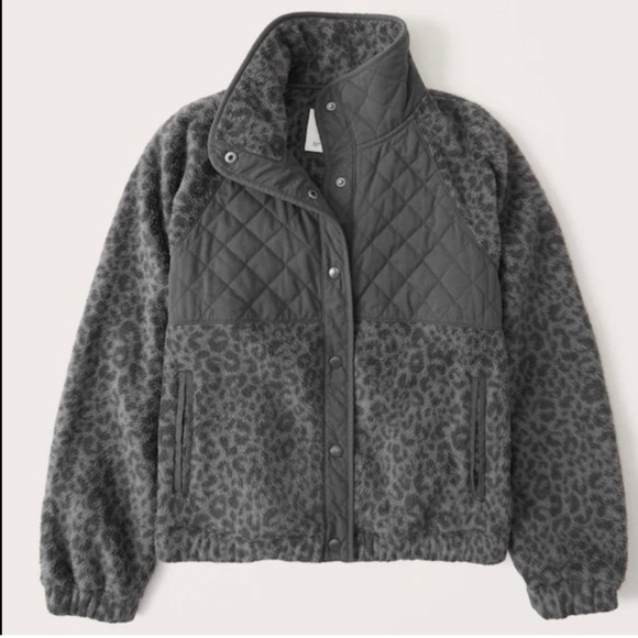 ABERCROMBIE & FITCH Quilted Snap Up Jacket - Picture 9 of 9